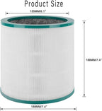 TP01 Ture HEPA 360° Glass Filter Replacement for Dyson Tower Air Purifier Pure Cool Link TP01 TP02 TP03 AM11 Models, Dyson Pure Cool Me BP01 Personal Purifying Fan, 2 Pack