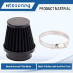 Mtsooning Universal Air Filter, 50mm Motorcycle Cone Intake Breather Cleaner Replacement for ATV Kart Dirt Pit Bike Motorcycle, Scooter, Minibike