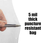 Clear Plastic Dust Collector Replacement Bag 5 Pack 20" Diameter by 43" Long For Machines with 20" Filter Drums 5 mil Thick