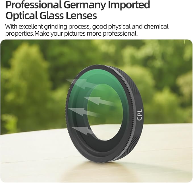 ND64/PL Filter Compatible with Insta363 GO Ultra Camera ND Lens Filter Accessories Waterproof Scratch-Resistant