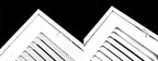 36" X 18 Steel Return Air Filter Grille for 1" Filter - Removable Face/Door - HVAC Duct Cover - Flat Stamped Face - White [Outer Dimensions: 38.5 X 19.75]