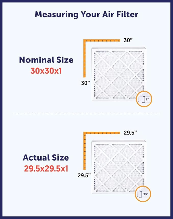 Filter King 20x64x1 Air Filter | 4-PACK | MERV 8 HVAC Pleated A/C Furnace Filters | MADE IN USA | Actual Size: 20 x 64 x .75"