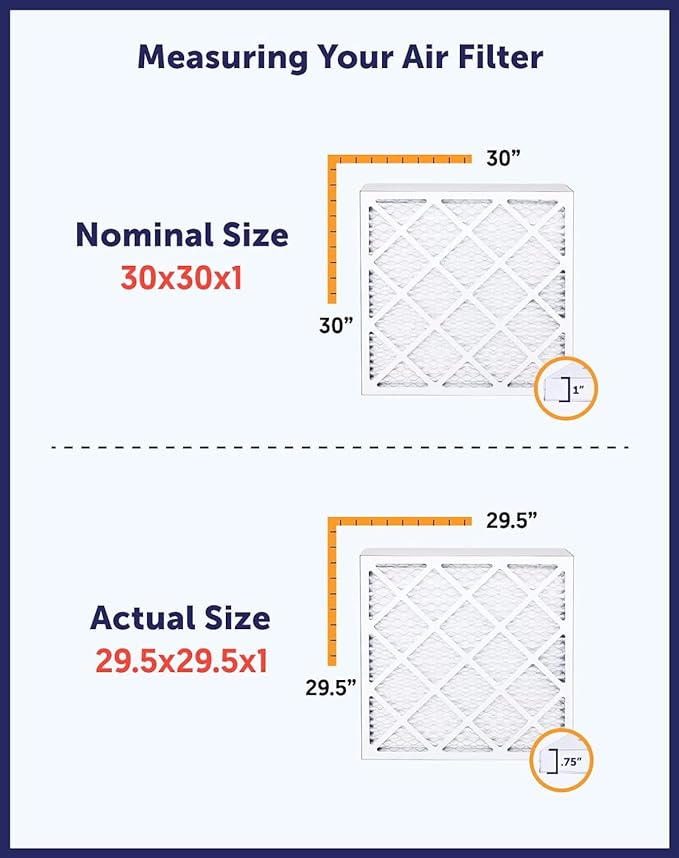 Filter King 17.5x54.5x1 Air Filter | 4-PACK | MERV 8 HVAC Pleated A/C Furnace Filters | MADE IN USA | Actual Size: 17.5 x 54.5 x .75"