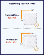 Filter King 18x25x2 Air Filter | 6-PACK | MERV 8 HVAC Pleated A/C Furnace Filters | MADE IN USA | Actual Size: 17.5 x 24.5 x 1.75"