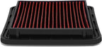 DNA Motoring AFPN-023-RD Clean Air Washable Drop In Panel Air Filter Enhance Engine Performance Power & Acceleration Improve [Compatible with 05-17 Subaru Legacy Outback WRX/STI]