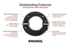 2C 20AWG AMSB Shielded Cable Wire (UL2464) - Highly Flexible Str TC, PVC Ins, OS+TC BRD, PVC JKT for CNC Machine, Stepper Motor, VFD Spindle (Matte Black 50FT)