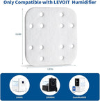 36-Pack Mineral Absorption Pads Compatible with LEVOIT Humidifier Replacement Filter Compatible with LV600S,LV600HH,OasisMist450S