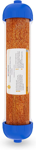 Max Water Mixed Bed Ion Exchange RODI Aquarium Filter Resin Replacement Cartridge, Compatible with 10" Reverse Osmosis Water Filtration System