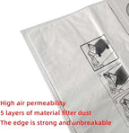 500438 Filter Bag for SC FIS-CT SYS/5 26L and 36L Vacuum Cleaners, for CT36/26 Models, Fiber Cloth Dust Bag for Dry Grinder Vacuums(CT36)