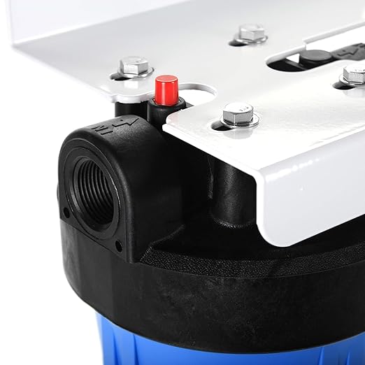 iFilters 2-Stage 10" Well Water Whole House Filtration Complete Commercial Grade System | Removes Sediment, Chlorine, Rust, Odor, Taste, Iron, Heavy Metals | Dual Stage with 1" Ports