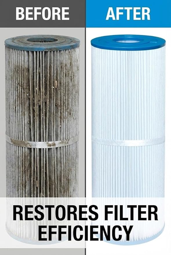 Ultimate Spa Filter Cleaner Fast-Acting Spray. Instant clean for Hot Tub & Pool Filters leaving behind no sticky residue. Prolongs filter life and pool equipment. No soaking. (1-Gallon)
