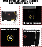 Portable Fuel Storage 58 Gallon Diesel Only Heavy-Duty PE Transfer Tank Container 12V Pump 10GPM Flow Rate,Auto Nozzle,13ft Hose,Water Filter,for Truck Bed,On-Site Refuel Equipment Fueling