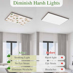 Fluorescent Light Covers for Ceiling Lights Desert Camel Magnetic Light Filters 1 Pack 4x2 ft Bohemian Southwest Date Trees Ceiling Lights Cover for Classroom Office School Home Drop Lamp Decor
