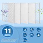 20x20x1 MERV 11 Air Filter, Quality AC/HVAC Furnace Filter，1 Reusable ABS Frame + 4 Pack Replaceable Filter Media，Breathe Fresher and Cost-effective