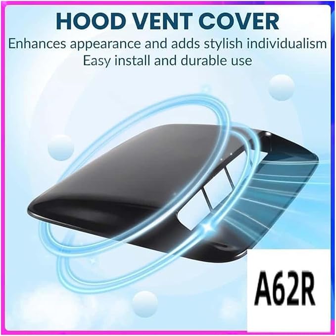 Universal Hood Vent Air Outlet Cover Compatible For Infiniti Compatible Compatible For Mazda And Tesla Hood Scoop Air Flow Intake Vent Cover