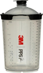 3M PPS 2.0 Spray Gun Cup, Lids and Liners Kit, 26024, Large, 28 Ounces, 200-Micron Filter, Use for Cars, Furniture, House and More, 1 Paint Cup, 50 Disposable Lids and Liners, 32 Sealing Plugs