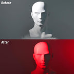 Lystaii 9pcs Gel Light Filter Color Correction Colored Overlays Transparent Color Film Lighting Gel Filter Plastic Sheets Correction 11.7 by 8.3 Inches for Film Video, Photo, Stage (Dark Red)