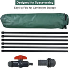 Goplus 60 Gallon Collapsible Rain Barrel, Portable Rain Barrels to Collect Rainwater from Gutter, Rainwater Collection System, Water Storage Tank Catcher Container with Filter Spigot