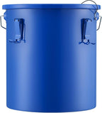 VEVOR Fryer Grease Bucket - 6 Gal Carbon Steel Oil Disposal Caddy with Rust-Proof Coating, Transport Container with Lid, Lock Clips, Filter Bag for Hot Cooking Oil Filtering