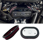 High-Flo Replacement Air Filter Element For Ventilator - Milwaukee-Eight Engine '18-later Softail and '17-later Touring and Trike Models Equipped with 114 Air Cleaner