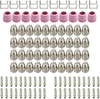 100pcs SG-55 AG-60P WSD-60 Plasma Cutter Consumables，Plasma Cutter Cutting Torch Tip Nozzles Consumables Kit