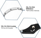2pcs Adjustable Oil Filter Wrench Tool for Easy Removal of Oil Filters Compatible with Small to Medium Trucks and Farm Equipment