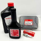 Genuine Tune Up Kit for Honda EB3000 EB3500X EB4000X EB5000X EB6500 EG4000 Generators GX240 - GX390 with Genuine Motor Oil 17211-899-000 Air Cleaner Element and Spark Plug 98079-55846