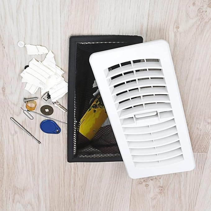 Floor Register Cover Trap, Floor Air Vent Cover Screen for Home Air Vent Filters 5-Pack Floor Vent Mesh Filters Net Trap (6 x 10 Inch)