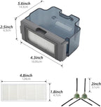 Usoway Robot Vacuum Replacements Parts Fit For Lefant M210/M213/M210b, For Okp K2 K2p K3 K4 K5 L1 K2p Robot Vacuum Cleaner, Vacuum Dust Pan, Side Sweep Edge Brush HEPA Filter (Dustbin-1pc), JCH-1546
