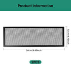 2Pcs Floor Register Cover Trap, 5x9 Inch Magnetic Air Vent Filter Floor Vent Covers Screen for Home, Dustproof Mesh Filters Net Trap Keeps Flies, Coin, Pet Hair, Food Out Covers