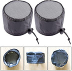 FABULETTA 2Pcs Grow Tent Vent Cover Set 4in 6in 8in Waterproof Oxford Cloth Mesh Duct Filter with Elastic Band and Fixed Buckle for Plant Greenhouse Airflow Dust and Pest Control(4in)