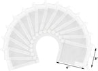 AQUANEAT Aquarium Filter Media Bags 15pcs Fish Tank Extra Fine 100 Micron Mesh Bags with Plastic Zipper for Activated Carbon (3" x 4")