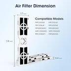 GLACIER FRESH Replacement for Frigidaire FRGPAAF2 PureAir AF-2 Refrigerator Air Filter, FRFC2323AS, FRFC232LAF, FRFC233LAF, FRFG2323AF, FRFN2823AS Air Filter (3 Pack)