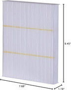 PG Cabin Air Filter PC99605P | Fits 2019-2023 Hyundai Kona Electric, 2020-2022 Ioniq