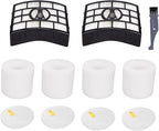I-clean 2 Packs Replacement NV650 HEPA Foam & Felt Filters for Shark Rotator Powered Lift-Away Vacuum Cleaner, Compatible with Shark NV752,NV751,NV750,NV651,NV650,NV652 Replaces Part # XFF650 & XHF650