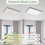 Fluorescent Light Covers for Ceiling Lights Watercolor Dragonfly Magnetic Light Filters 2 Pack 4x2 ft Colorful Linen Ceiling Lights Cover for Classroom Office School Home Drop Lamp Decor