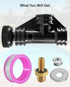 154687 Air Bleeder Assembly Fit for PacFab Triton II Pool and Spa Sand Filter Models TR140 TR50 TR60 TR100 S7M120 S7M400, Complete Air Bleed Fitting