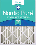 Nordic Pure 18x24x4 (Actual Size: 17 1/2 x 23 3/8 x 3 5/8) Pleated MERV 14 Air Filter 1 Pack