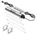 HQUA-TWS-121 120V 55W 12GPM 1“ MNPT Inlet/Outlet, Whole House Ultraviolet Water Purifier Filter, + 1 Extra UV Bulb, + 1 Extra Quartz Sleeve