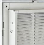 Venti Air 30" X 10" Steel Return Air Filter Grille - Removable Face/Door for 1 inch filters - HVAC Duct Cover Grill (2-3 Business Day Delivery) [Outer Dimension: 32.5"W X 12.5" H]
