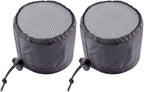FABULETTA 2Pcs Grow Tent Vent Cover Set 4in 6in 8in Waterproof Oxford Cloth Mesh Duct Filter with Elastic Band and Fixed Buckle for Plant Greenhouse Airflow Dust and Pest Control(8in)