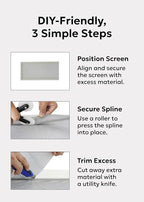 Clean Air Window Screen - Filters Pollen, Allergens, Dust, and Ash - Cleaner, Healthier Air - Easy to Cut - Ideal for Patio, Porch, and Window Screen Replacement - (37" x 10')