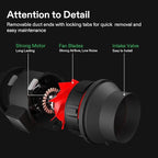 VIVOSUN Ventilation Kit 8 Inch 720 CFM Inline Duct Fan with 8" x 20" Carbon Filter Odor Control System with Australia Virgin Charcoal for Grow Tent Ventilation