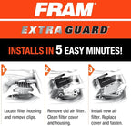 FRAM Extra Guard Rigid Panel Engine Air Filter Replacement, Easy Install w/Advanced Engine Protection and Optimal Performance, CA12073, for Select Chevrolet Vehicles