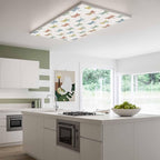 Fluorescent Light Covers for Ceiling Lights Watercolor Dragonfly Magnetic Light Filters 2 Pack 4x2 ft Colorful Linen Ceiling Lights Cover for Classroom Office School Home Drop Lamp Decor
