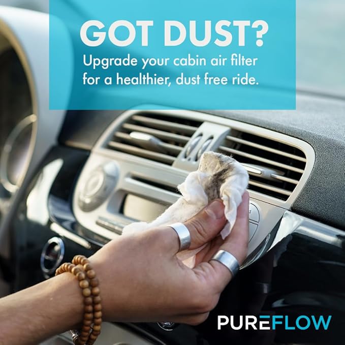 PureFlow Cabin Air Filter PC4068X | Fits 2011-2019 Ford Explorer, 2009-2019 Taurus, Flex, 2019-2023 Chevrolet Aveo, 2013-2019 Ford Police Interceptor Utility, 2010-2016 Lincoln MKS