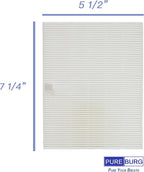 PUREBURG Replacement Filter Compatible with Gelpal Professional Nail Dust Collector YHL-301-W,6-Pack Air Clean nail dust High-efficiently