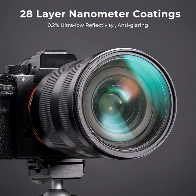 K&F CONCEPT 82mm Black Diffusion 1/2 Filter Mist Cinematic Effect Lens Filter with 28 Multi-Layer Coatings Waterproof/Scratch Resistant for Video/Vlog/Portrait Photography (Nano-X Series)
