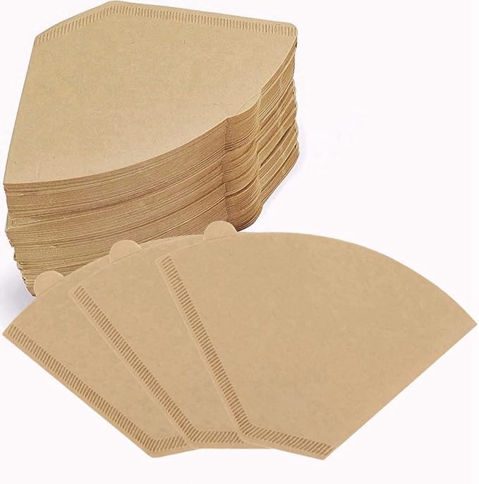 Coffee Filter #2,Cone Coffee Filter 2-4 Cups, Disposable Coffee Filters Paper for Smooth and Clean Taste, Pour Over and Coffee Maker (Natural Unbleached, U-shaped 100 Count)