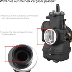 Evermotor Air Cleaner Motorcycle Carburetor Filter,34mm 35mm 36mm Perfect for 50cc 70cc 90cc 110cc 125cc 150cc Pit Bike,Moped,ATV,SSR,TTR